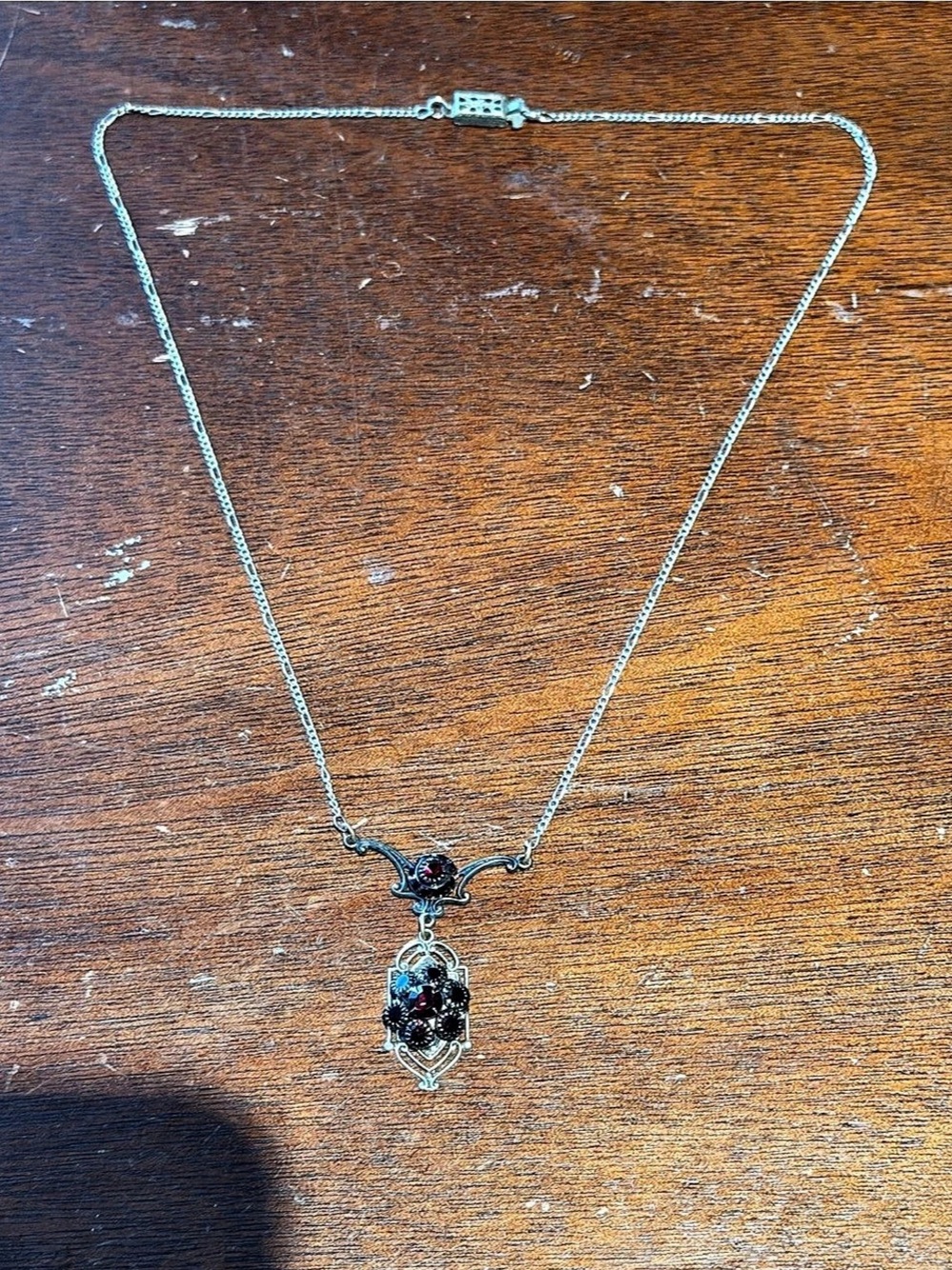 Beautiful Vintage Art Nouveau / Jugendstil Revival Lavalier Necklace